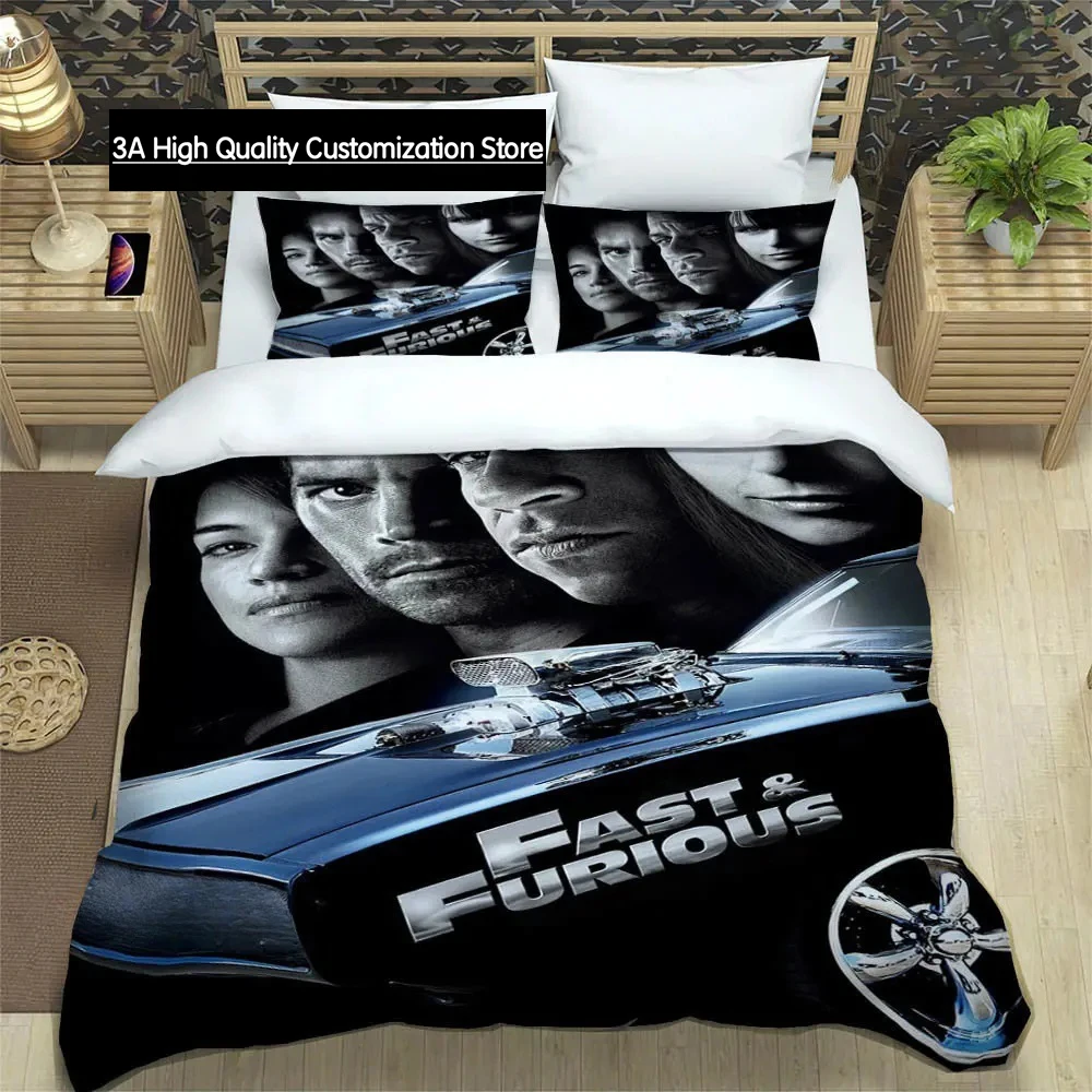 Fast & Furious printed Bedding Sets exquisite bed supplies set duvet cover bed comforter set bedding set luxury birthday gift