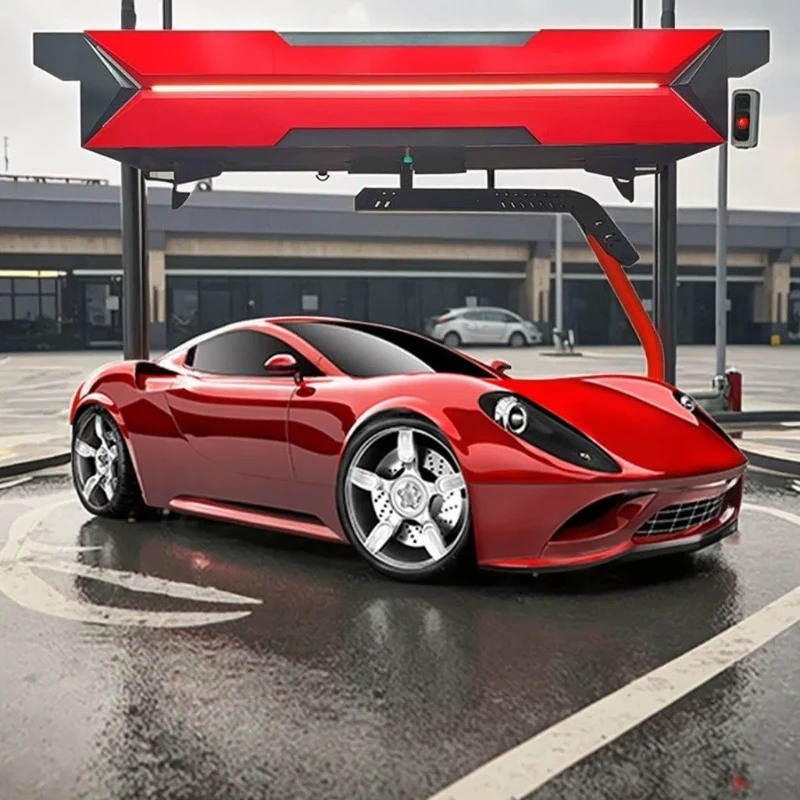 Large Fully Automatic Tunnel Car Wash Machine New Touchless Design Fast Quick Cleaning Equipment For Commercial Station