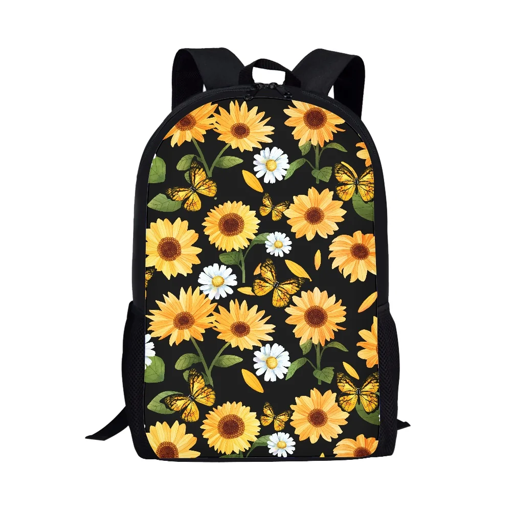 Mochila creativa con diseño de setas y plantas para estudiantes, mochila para niños y niñas, paquete de viaje, mochila multifuncional