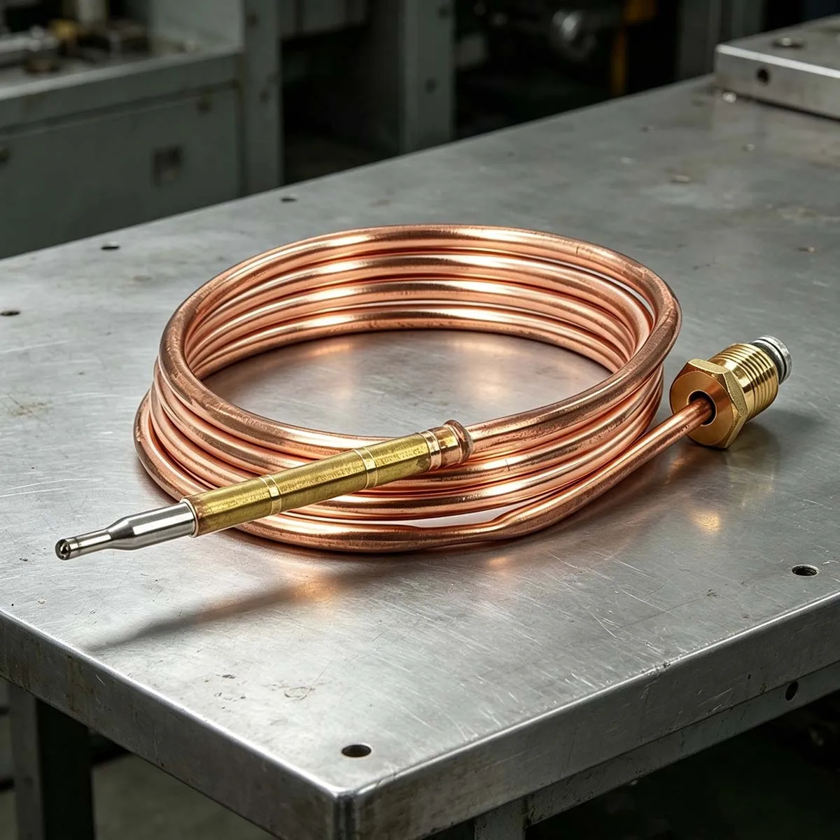 5PCS 900mm Flame Failure Safety Thermocouple Copper Probe For Gas Heating Appliance Boiler Water Heater Repair Spare Accessories