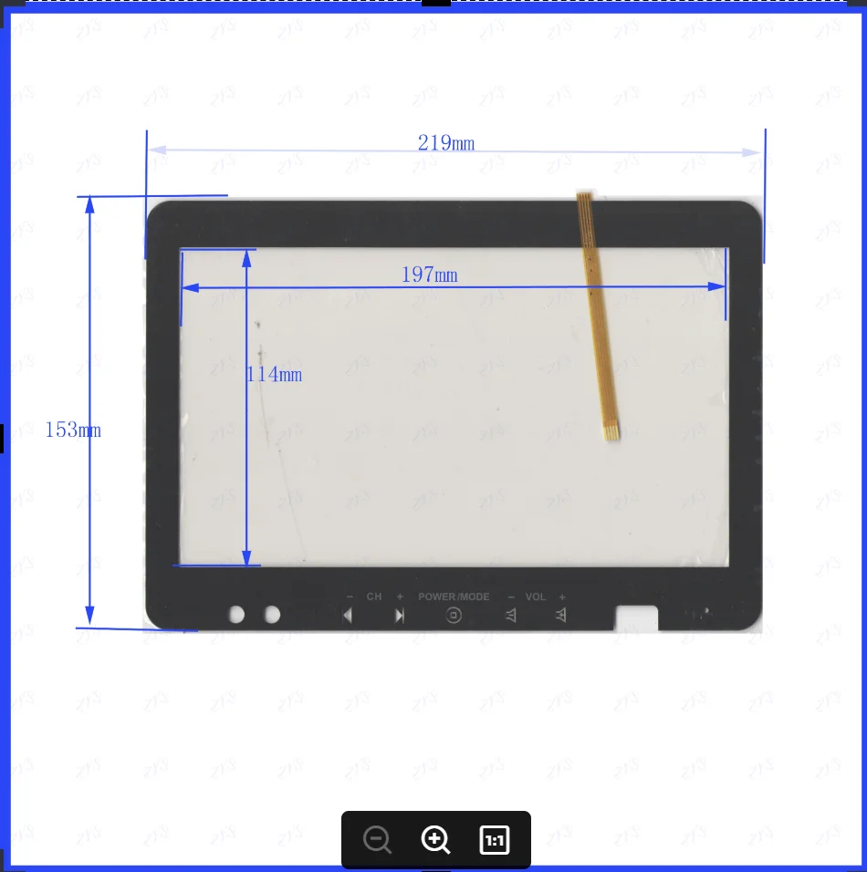 

ZhiYuSun XWT1191 сенсорные экраны 219 мм * 153 мм сенсорное стекло 219*153 б/у cad DVD видео