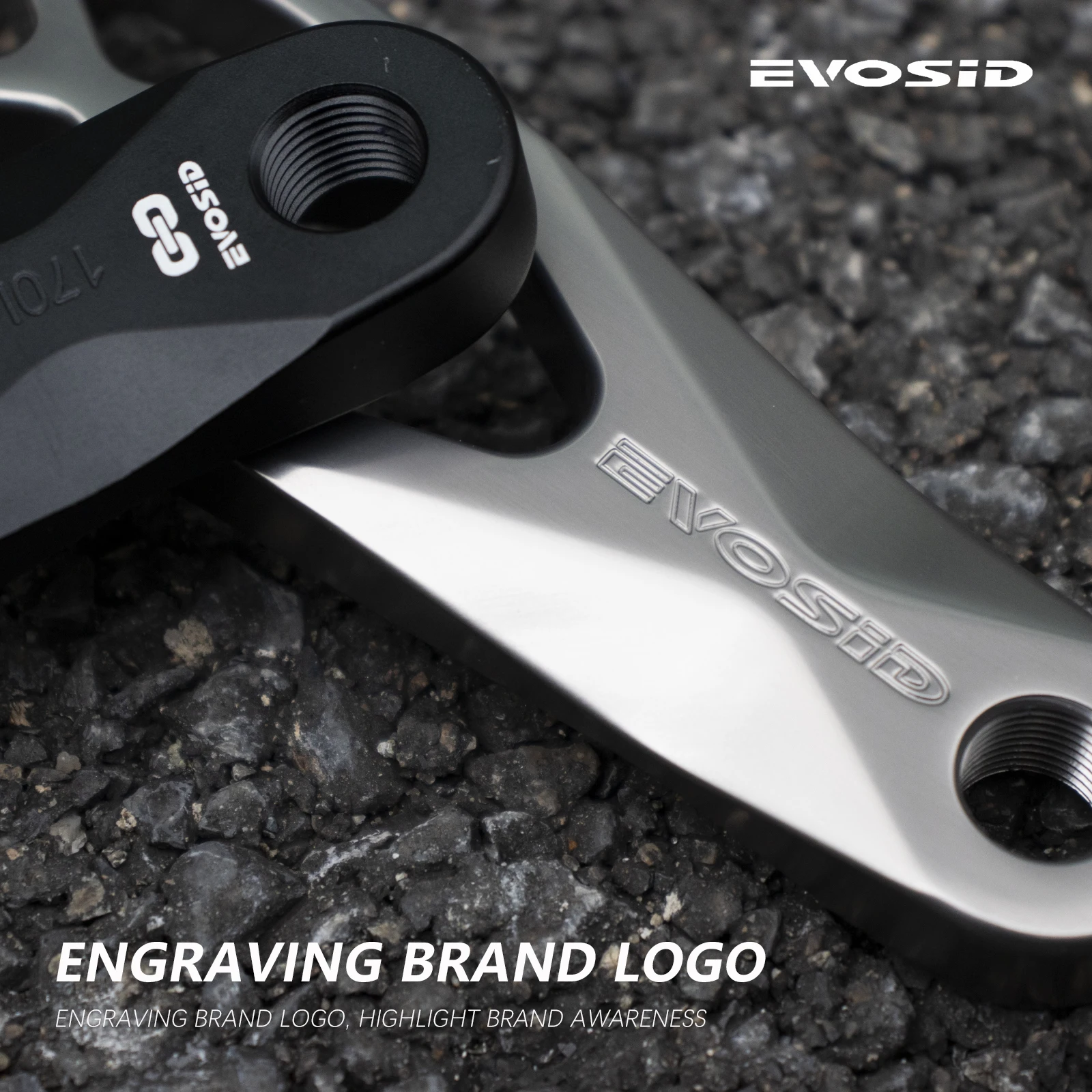 EVOSID Ultralight Mountain Bicycle Crankset DUB Aixs 29mm 3 Nail Direct Mount MTB Bike Hollow Integrated Crank 165/170mm AL7075