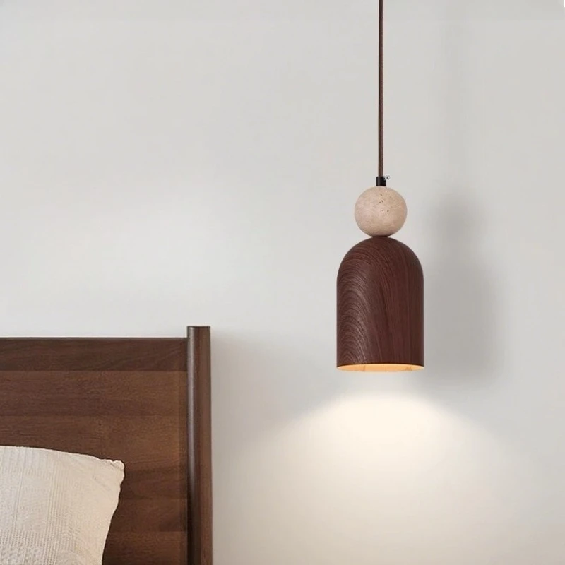 

Modern Natural Cave Stone LED Pendant Light Indoor Lighting Fixture E27 Chandelier Pendant Lamp for Decor Bedroom Living Rooom