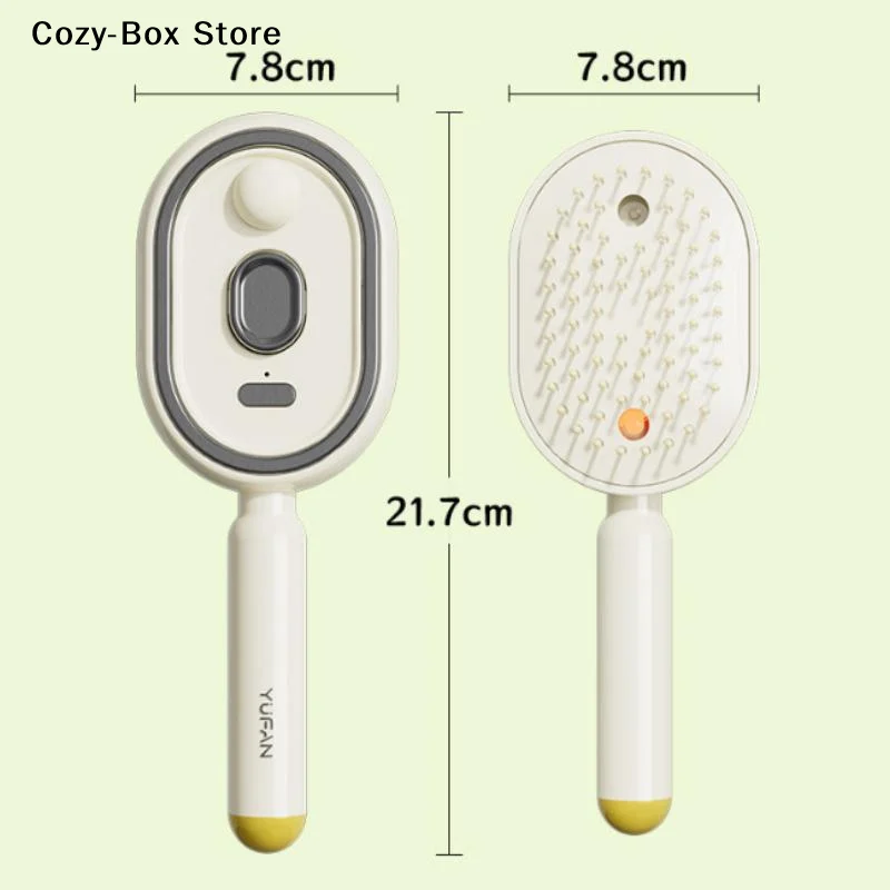 [ZY]Electric Spray Hair Brush 2-In-1 Misting Hair Brush With Water Spray Reduce Frizz Anti-Static Retractable Steam Massage Comb 6