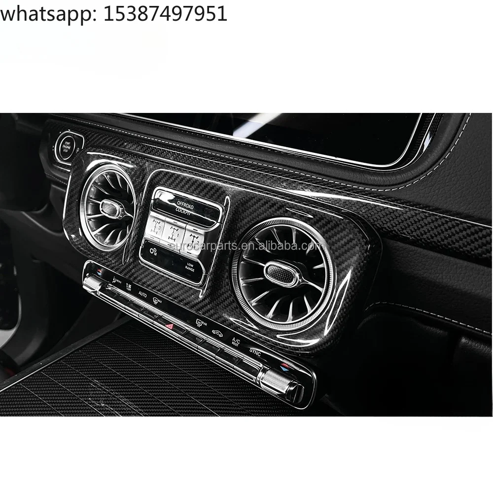 For G Class W464 Dry Carbon Interiors 3-pcs Set LHD RHD Car Interiors W463a 2018-2022Y Car Accessories Auto Parts