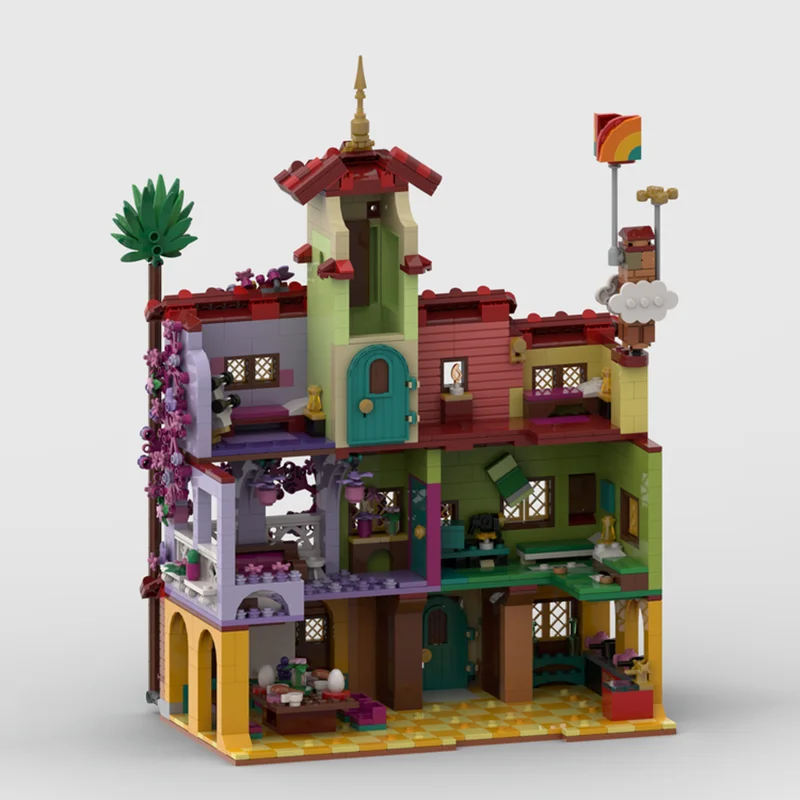 Modulair stadsgebouwmodel Moc-bouwstenen Modulair grotere residenties Technologieblokken Kerstmis DIY-speelgoed Constructiegeschenken