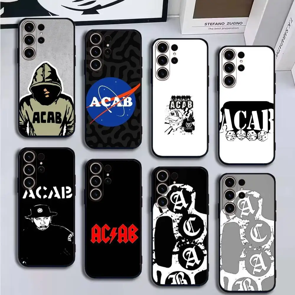 

A-Acab Ultras Phone Case For SamsungS25,24,21,22,23,30,Ultra,20,Plus,Fe,Lite,Note,10,9,Soft Black Cover