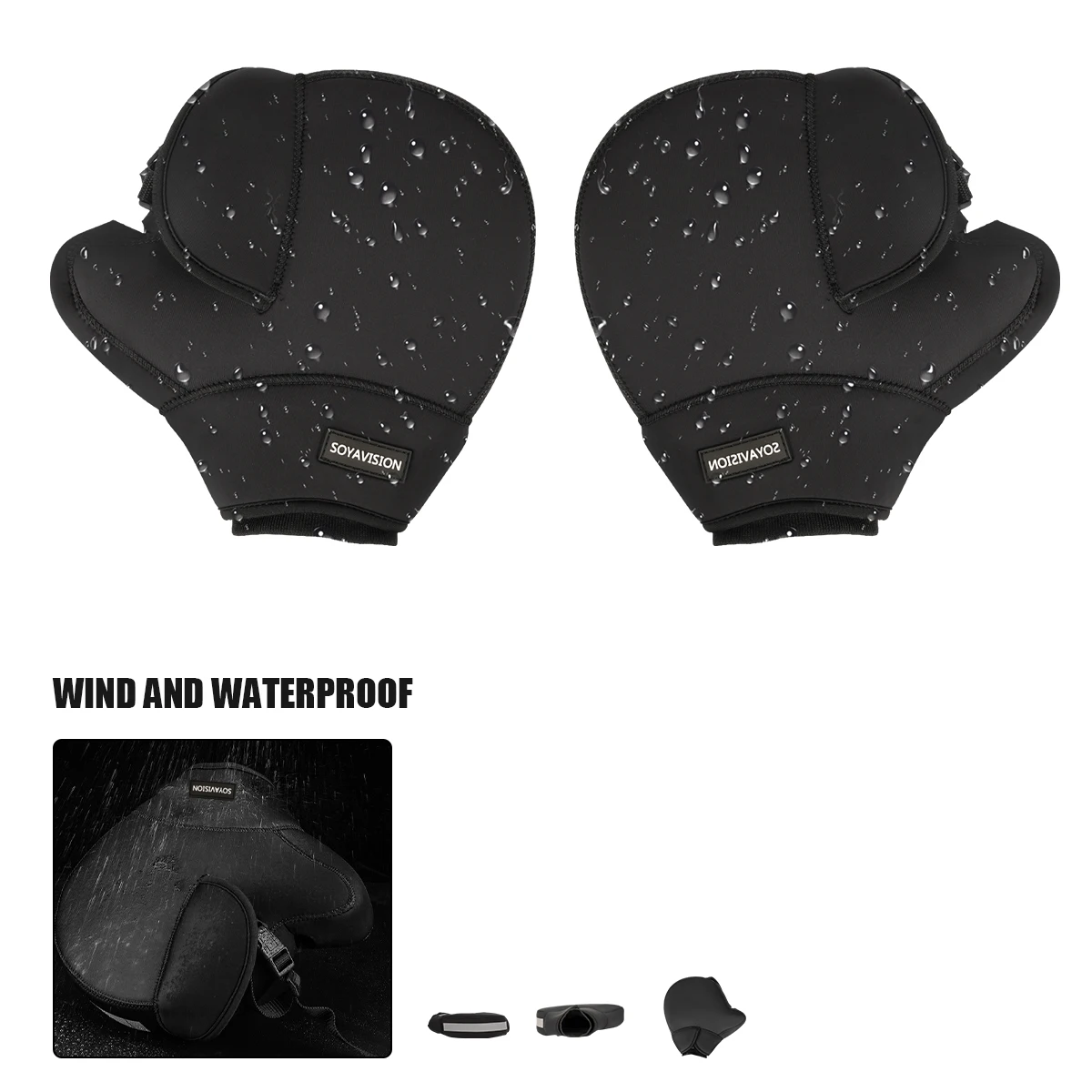 Universal Motorrad Lenker Handschuhe ATV/Schneemobil/Roller Griff Grip Stulpen Handschuhe Wind/Schnee/Wasserdicht Outdoor Radfahren