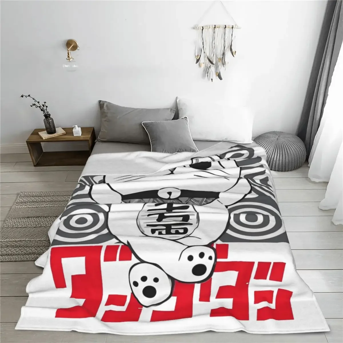 Hot Japanese Anime Turbo Granny Dandadan Flannel Throw Blanket Anime Blanket for Bed Car Soft Bedspread