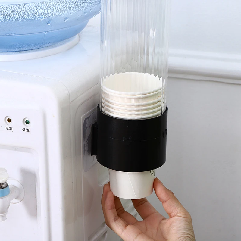 Disposable Paper Cups Dispensers Plastic Cup Holders For Water Dispenser Wall Mounted Automatic Cups Storage Rack Cup Containers