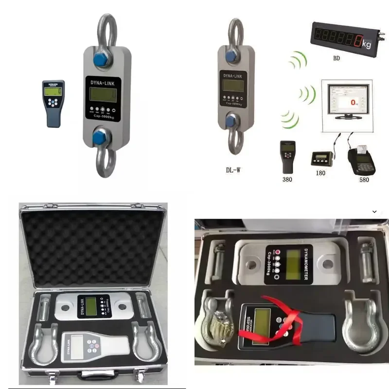for Dyna-link 1T to 200T High Precision Heavy Duty Scale Digital Printing Crane Load Cell Heavy Duty Wireless Dynamometer