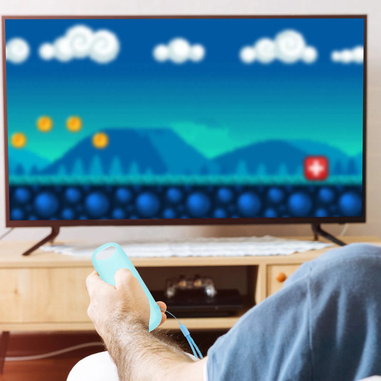 حافظة جهاز تحكم عن بعد من السيليكون بألوان زاهية غطاء مضيء غير قابل للانزلاق لجهاز التحكم عن بعد #1