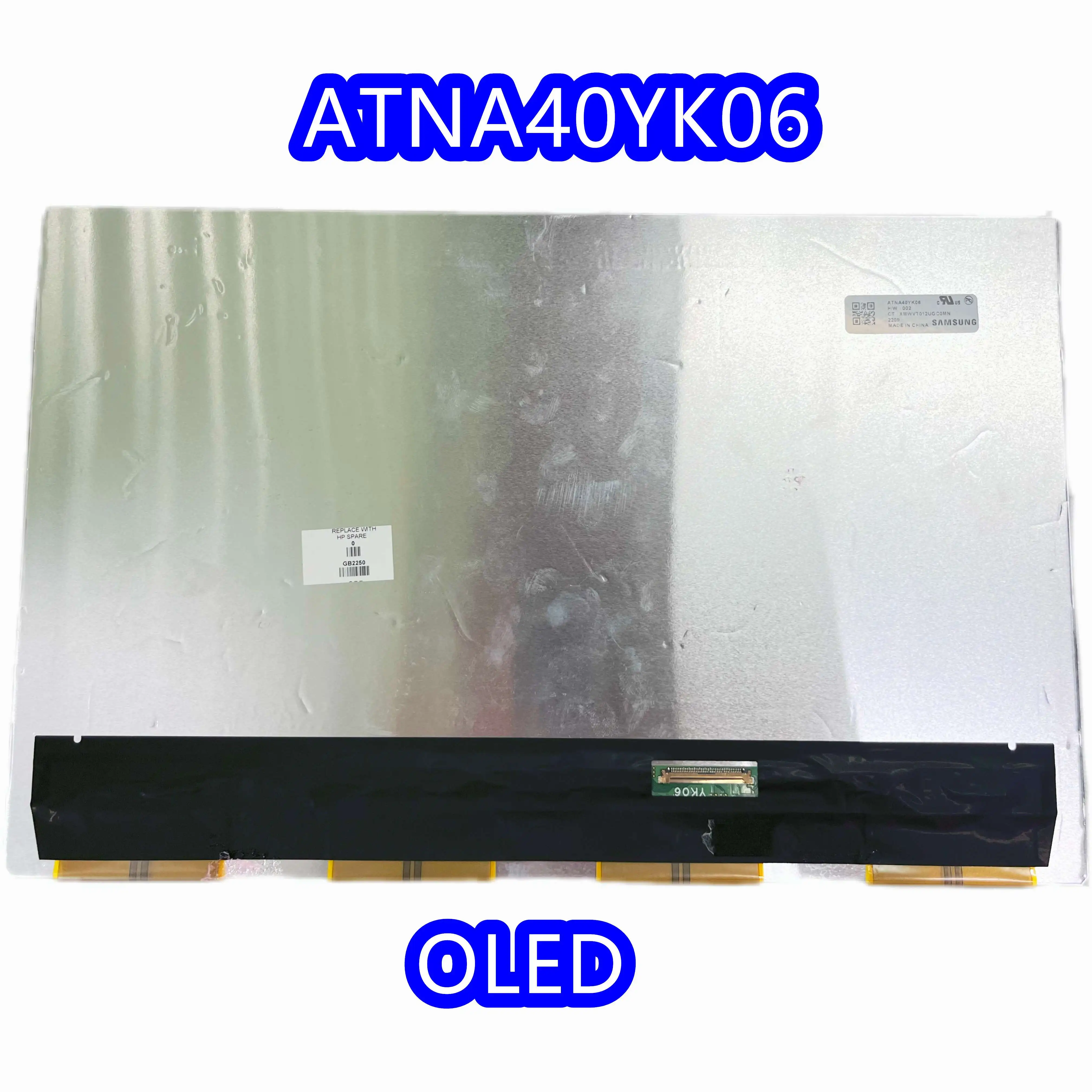 

ATNA40YK06-0 ATNA40YK06 Fit OLED LCD Screen QHD 2880*1800 90Hz 100% DCI-P3 EDP 40 Pins Display Panel no touch