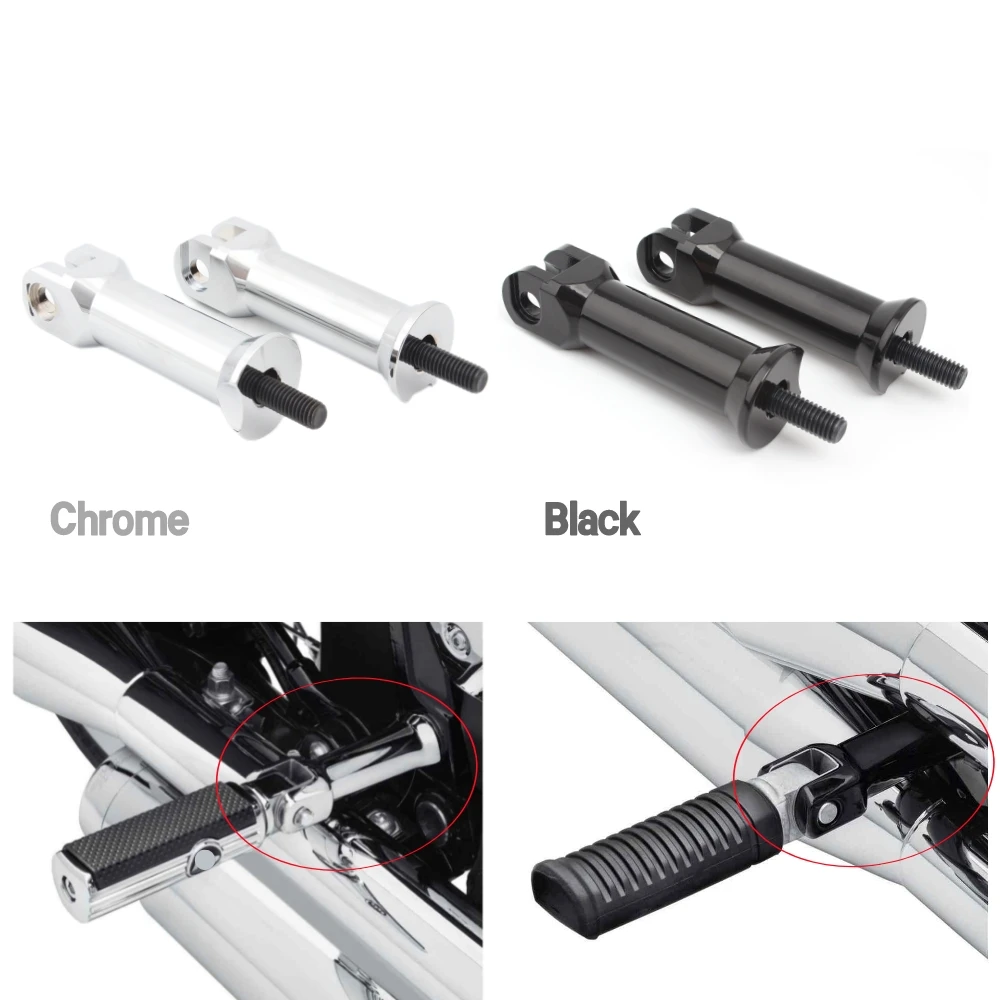 

Motorcycle Accessories Rear Passenger Foot Pegs Mount Footrest Pedal Bracket Holder For Harley Softail Fat Boy Breakout 2018+