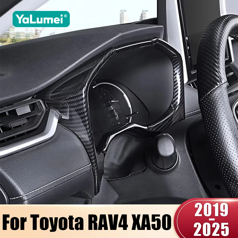 For Toyota RAV4 XA50 2019 2020 2021 2022 2023 2024 2025 Hybrid Car Instrument Display Speedometer Gauge Cover Dashboard Trim
