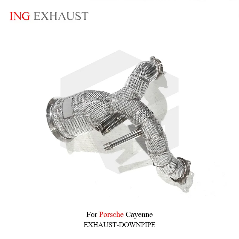 

ING Performance Exhaust Catalytic Header Downpipe for Porsche Cayenne 9Y0 3.0T ViB 18+ Turbo Engine with Converter System