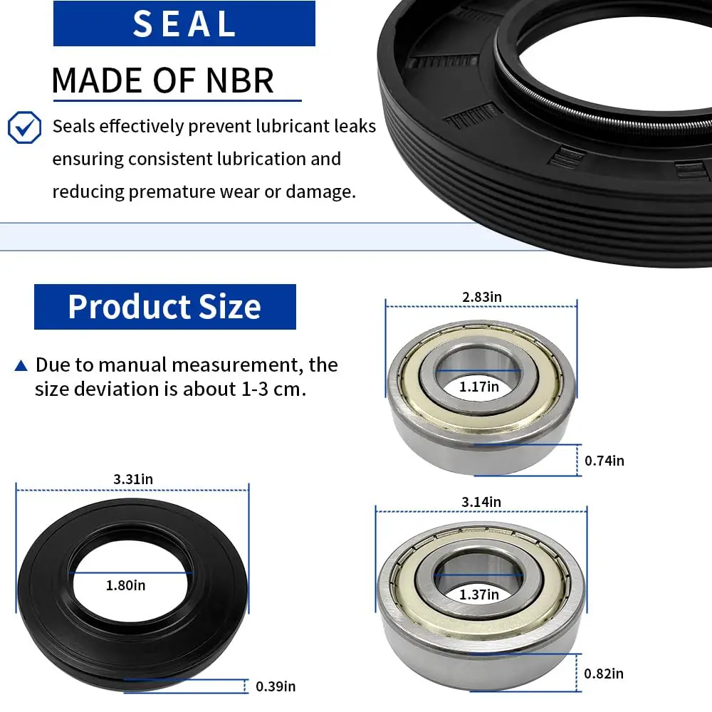 DC62-00156A, 6601-002632, 6601-002516 Washer Tub Bearings and Seal Kit for Samsung Replacement Parts - Image 3