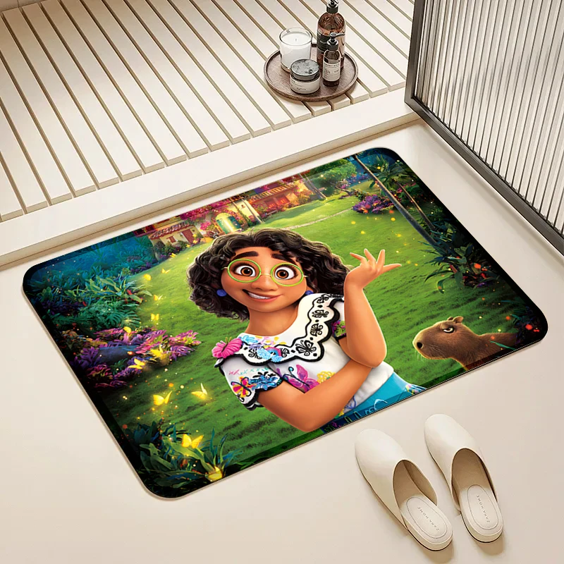 

Disney Encanto Mirabel & Capybara Door Mat Non-Slip Soft Floor Rug for Home Bathroom Decor