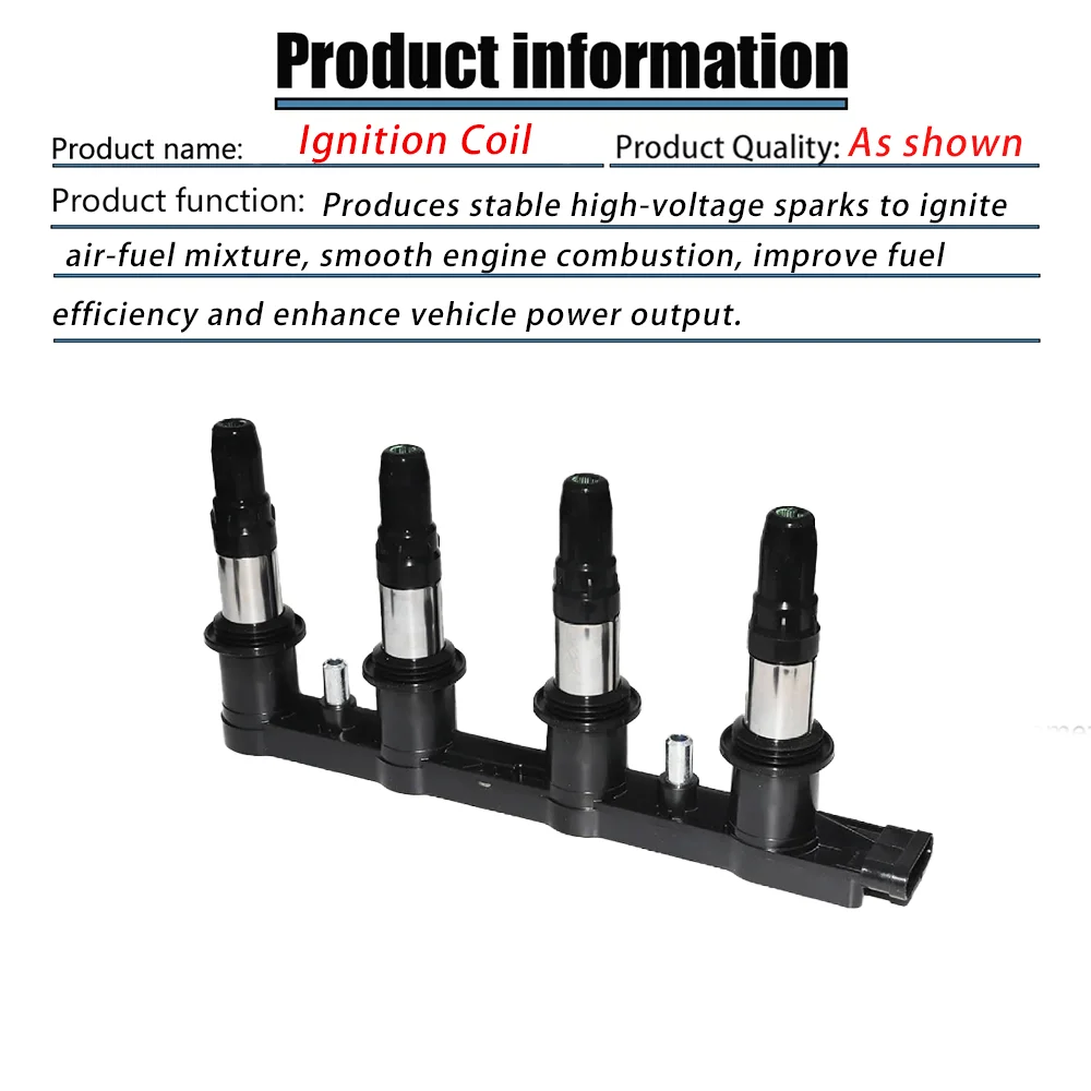 55584745 55571790 New Ignition Coil For Buick Baojun Astra Cruze J300 AVEO T300 Opel 1208098 25186687 55584404