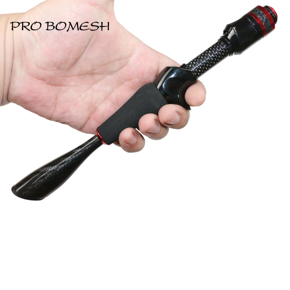 PROBOMESH Taper 3K Twill Carbon Tube Grip Butt Section Spinning Casting Trout Rod Building Component Handle Repair DIY Accessory