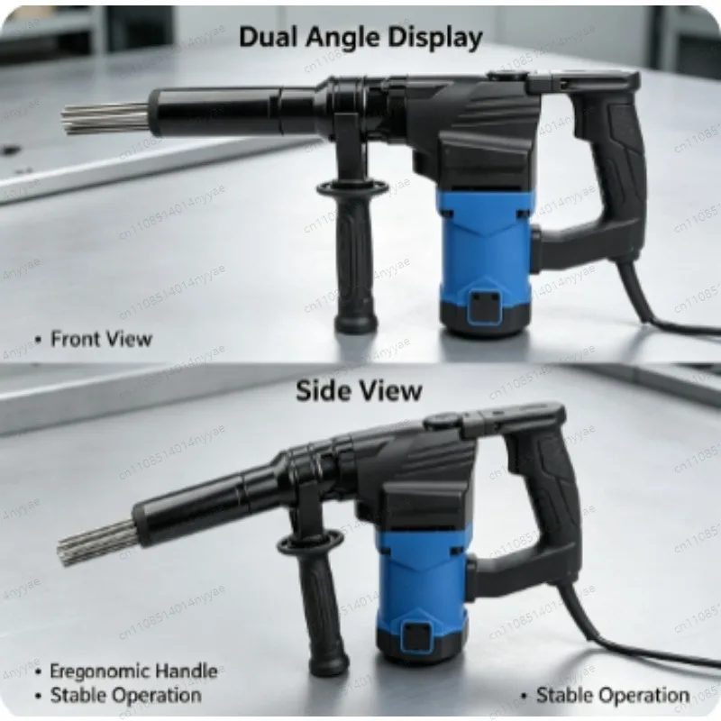 TD-53E 1100W Needle Derusting Gun Electric Jet Chisels Hand-Held Electric Needle Scaler Rust Removal Cleaning Machine New
