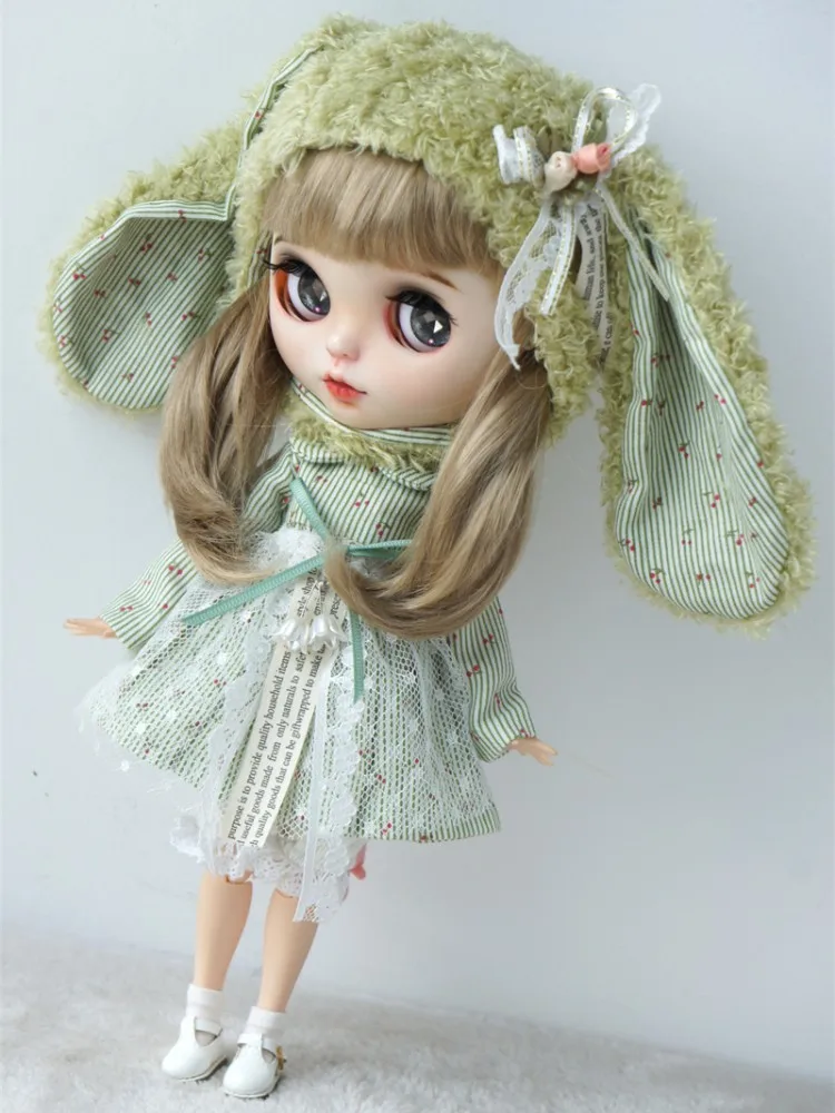YOSD tenues Blythes vêtements OB22 OB24 Azone poupée chemise chapeau à longues oreilles jupe florale pantalons décontractés robe de mousson d'été