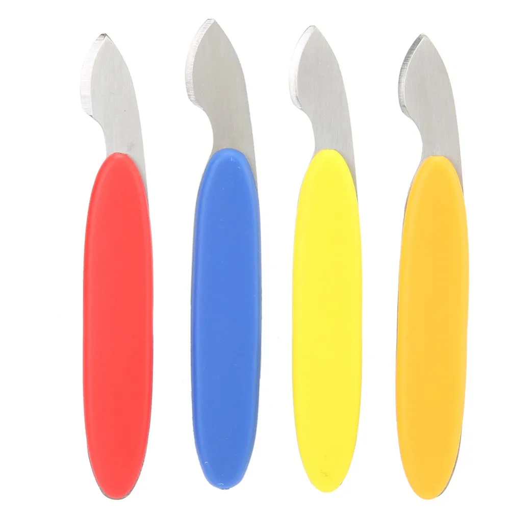 4pcs Long Handle Watch Case Opener Multiple Colors Steel + Plastic Material Watch Repair Tool Watch Case Remover Tool Kit