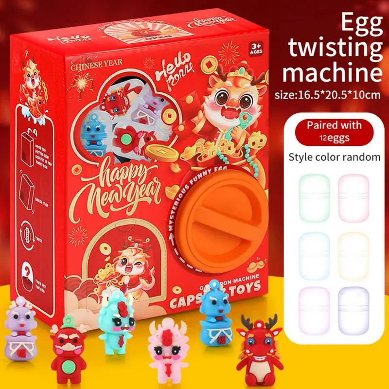 Mini Claw Machine Kids Electric Arcade Crane Twisted Claw Machine for Kids Child Fun Egg Twisting Machine Toys Capsule Surprise