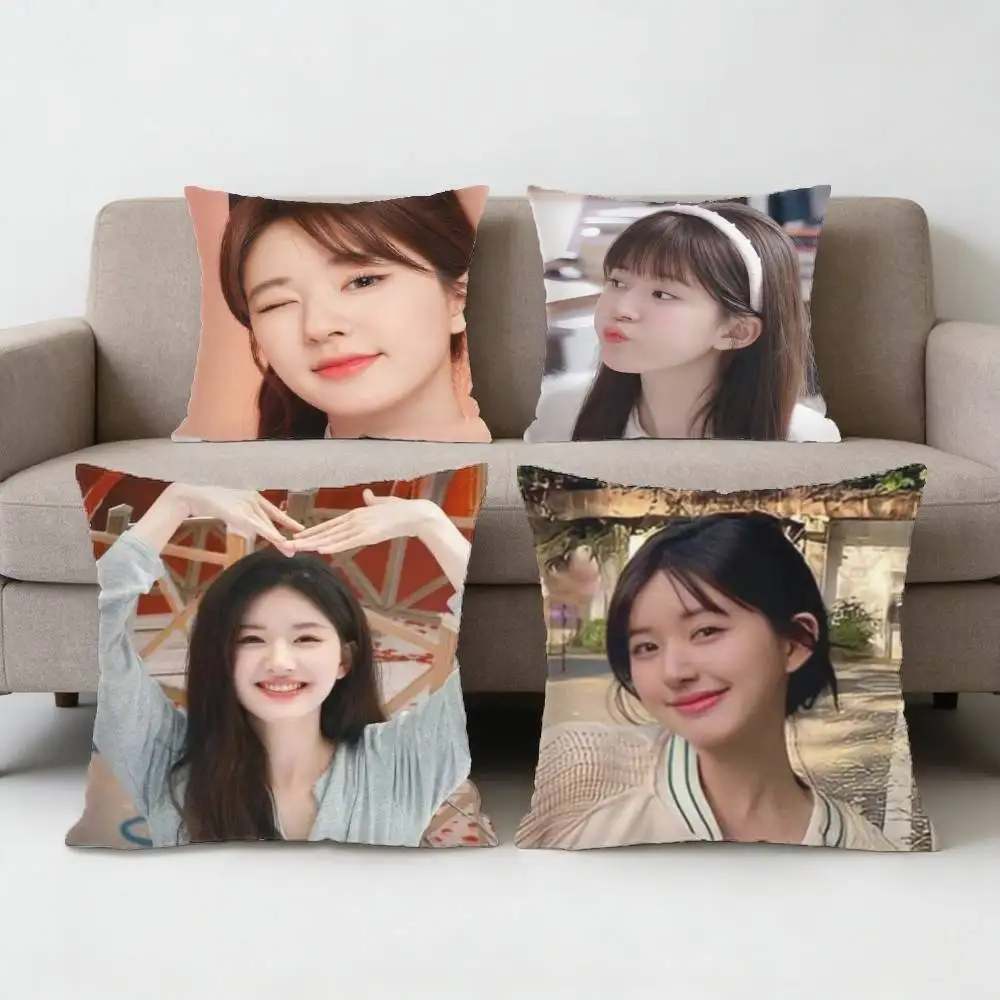 

lusi R-Rosy Zhao Pillow Case Sofa Living Room Bedroom Headboard Backrest Cushion Square Cushion Nap Time