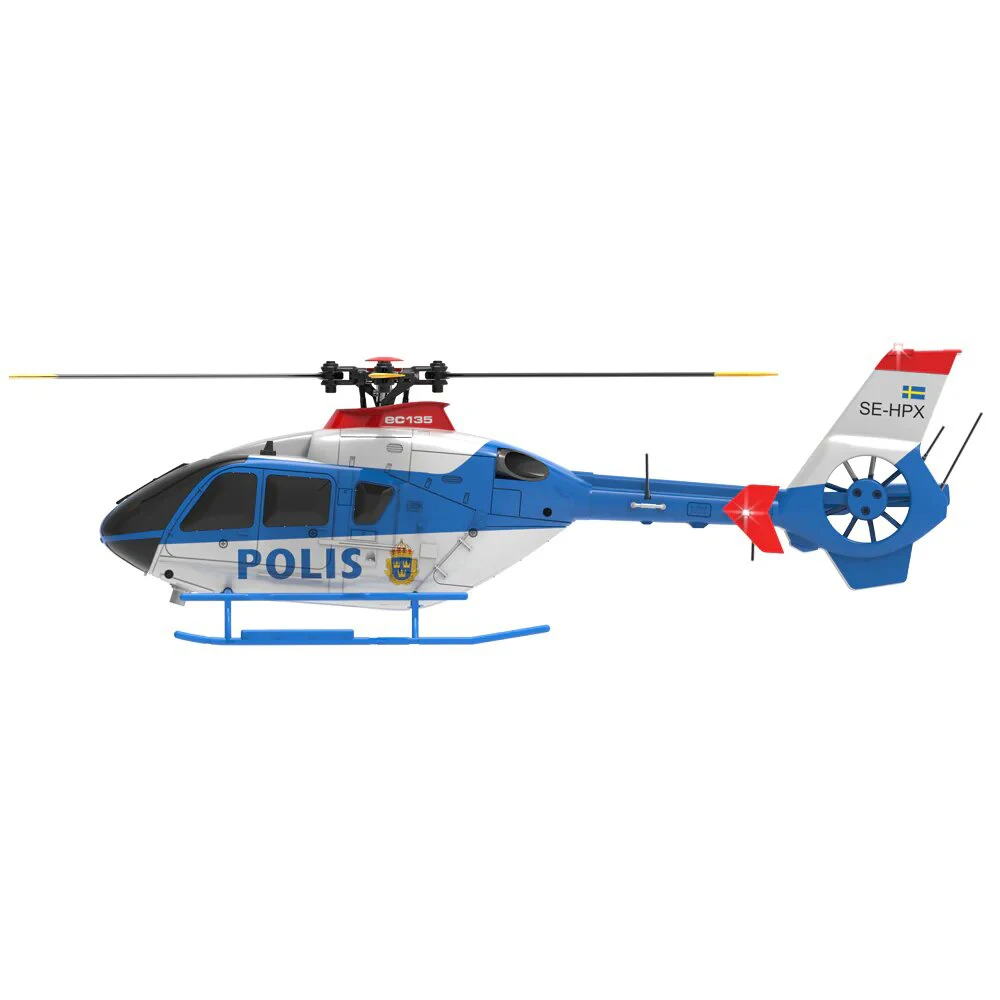 RC ERA C123 2.4G 6CH 6-Axis Gyro Optical Flow Localization Altitude Hold 1:36 EC135 Scale RC Helicopter RTF