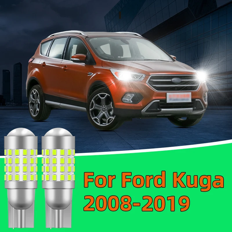 

2PCS For Ford Kuga 2008-2019 Clearance Lights side marker position Signal Lamp width light 12V24V Car T10 Led Traffic Bulb White