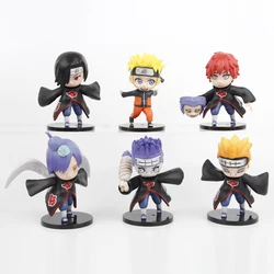 6pcs/set Naruto Konan Hoshigaki Kisame PVC Action Figure Model Toys