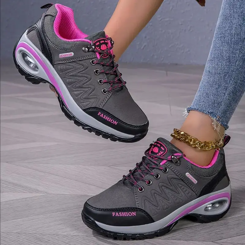 Calzature estive da donna con suola spessa in pizzo sportivo da viaggio all'aperto antiscivolo moda di lusso escursionismo scarpe da donna originali offerte