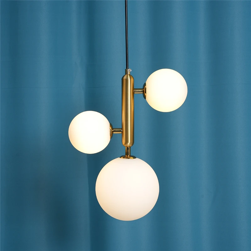 

Nordic LED Glass Pendant Lights Postmodern Creative Chandeliers Lighting For Living Bedroom Dining Stairs Ceiling Hanging Lamp