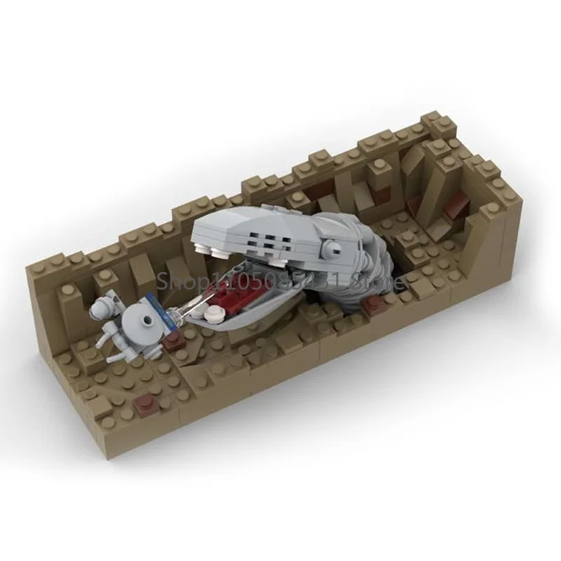 

MOC Sci-Fi Escape Scene Building Blocks Set - Futuristic Space Chase Model Kit for Sci-Fi Enthusiasts