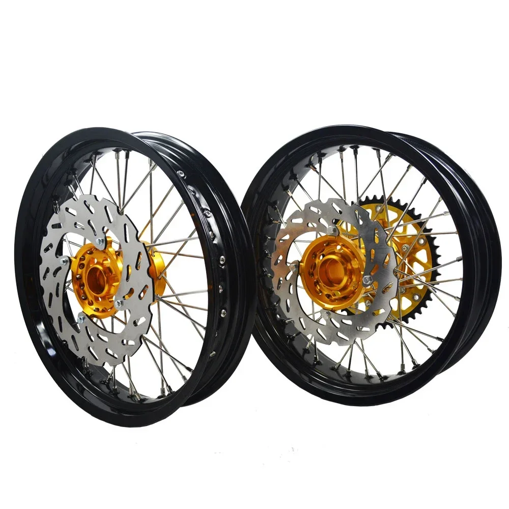 Off Road Racing Super Moto Wheels Motorrad Komplette Leichtmetallfelgen