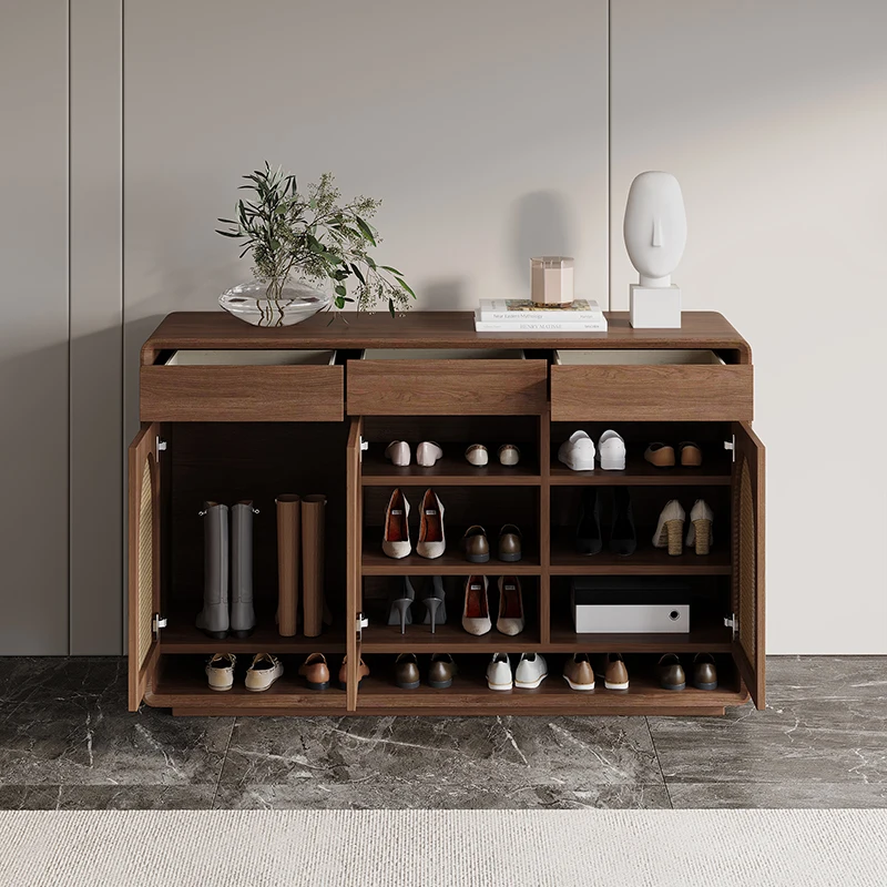 

Шкаф для обуви из дерева, большой, роскошный, компактный, прочный, водонепроницаемый, для гостиной, мебель для дома