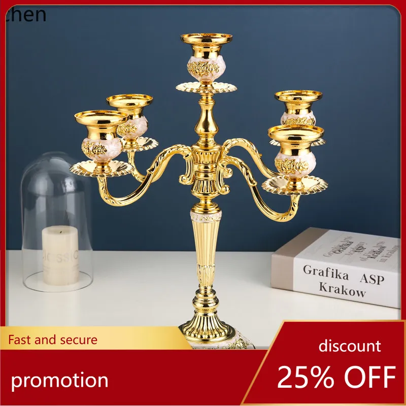 

YFY european style candlestick - available in 3-light and 5-light options - perfect for home living rooms, aesthetic