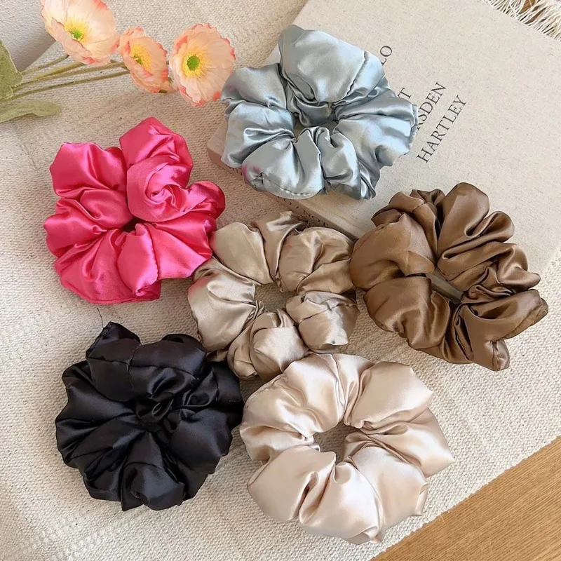 

The satin finish is soft and does not hurt the scrunchie