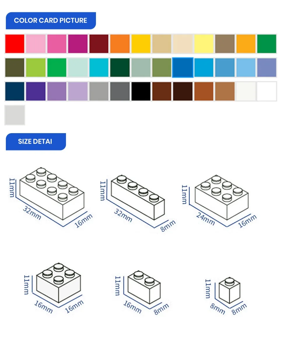 Gobricks 10PCS MOC DIY Bricks Container Crate 3 x 4 x 1 2/3 with Handholds Compatible With 30150 Children\'s toys Assemble Blocks