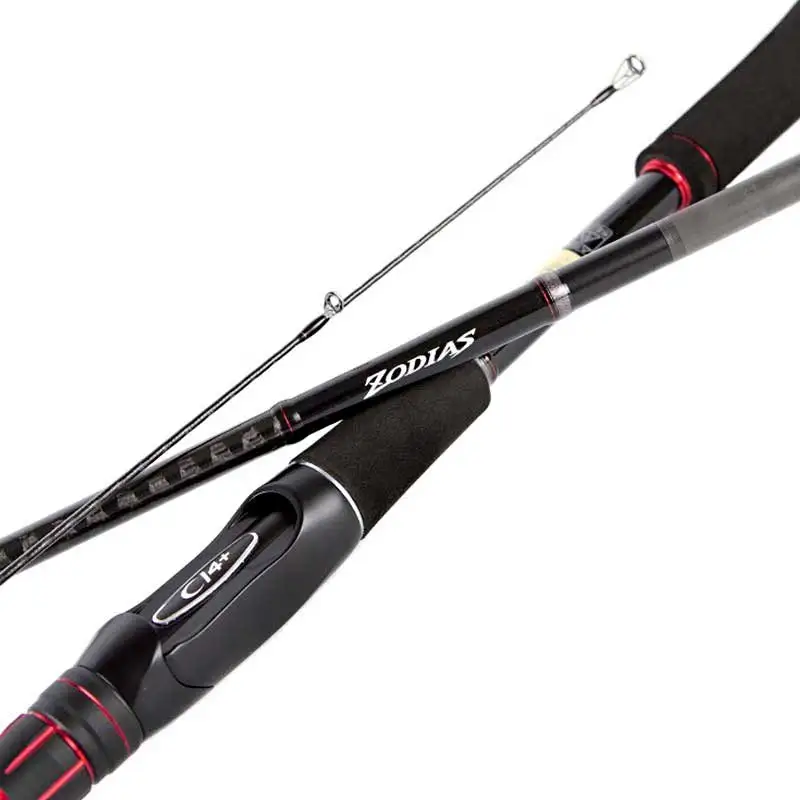 Canna da pesca SHIMANO 2 parti ZODIAS Spinning/Casting canna da pesca F/R Power 1.93M 2.08M 2.29M bastone da pesca in carbonio di alluminio