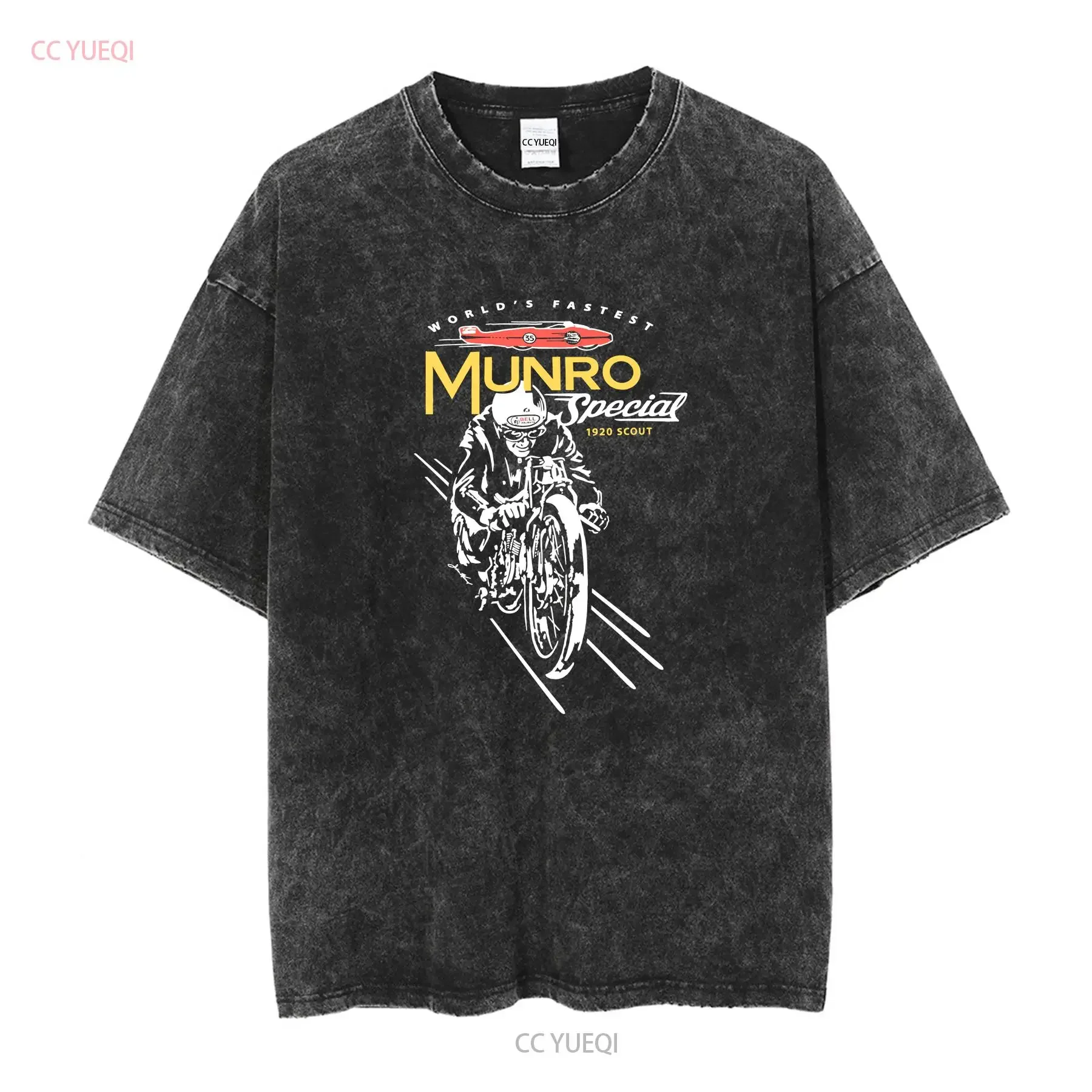 NATIONAL MOTORCYCLE MUSEUM Anamosa Iowa T SHIRT XL Munro Special 1920 Scout vintage Washed Slightly Comfortable view 2