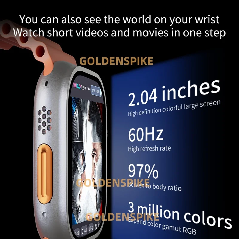 DW100 PRO SmartWatch 4G/5G Sistema operativo Android GPS Orologio intelligente AMOLED da 2,2 pollici Scarica app Riproduzione negozio TOUCH ID SIM Card WIFI