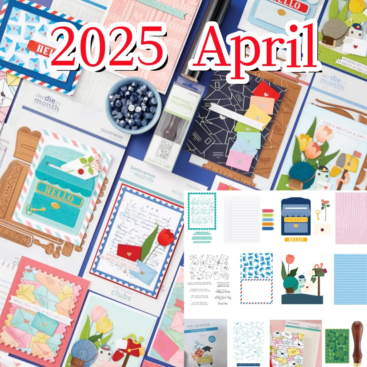 

Postage Post Petal Mailbox Spring Cutting Dies Clear Stamp Stencil Hot Foil 3D Wax Stamper DIY Paper Card Album Mould 2025 April
