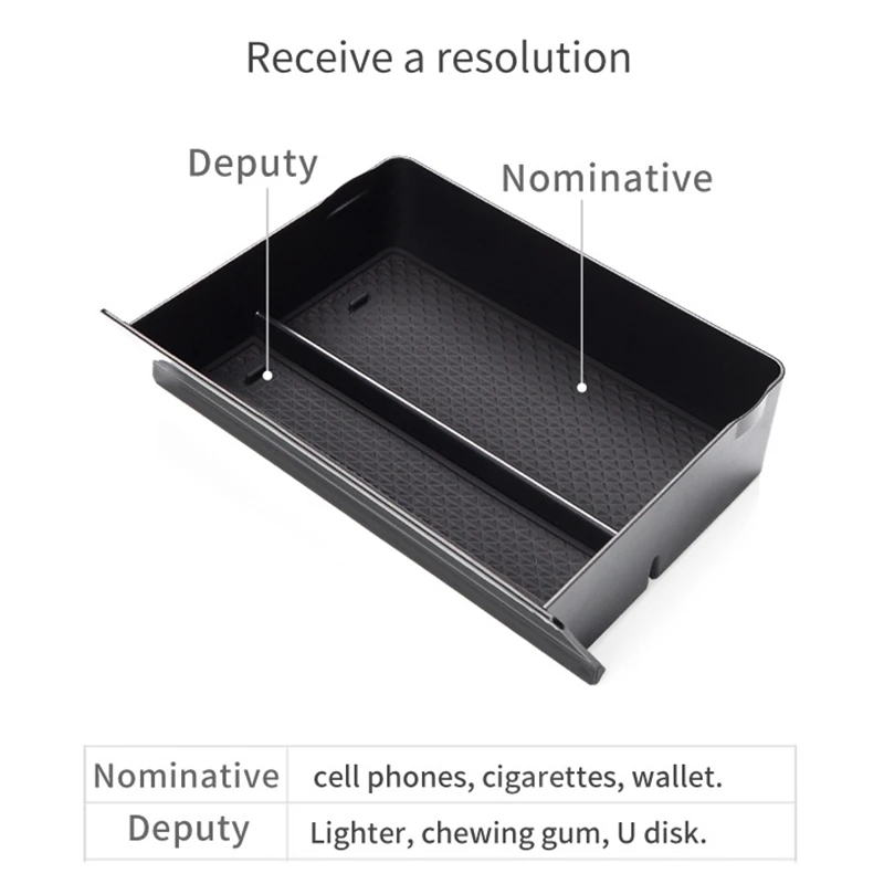 Car Center Console Drawer Box Organizer Storage Box for Tesla Model S Model X Left Driver Car