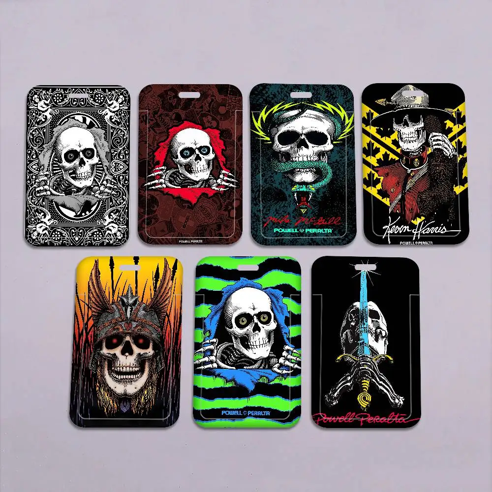 

Cool P-Powell P-PeraltaS 1Set Working Permit Case Exhibition ID Card Sleeve Holder With Lanyard Work Card Cover Neck Strap