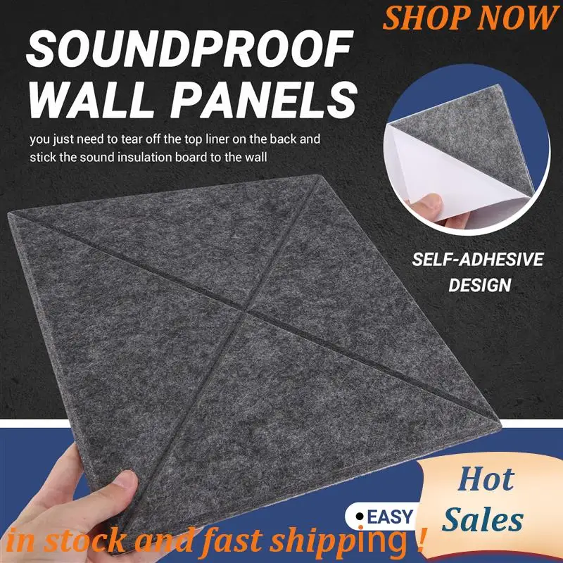 

ABVB-12 Pcs Acoustic Panels,Sound Insulation Board,Wall Sound Insulation Board,For Acoustic Treatment,Wall Decor,Studio,Etc