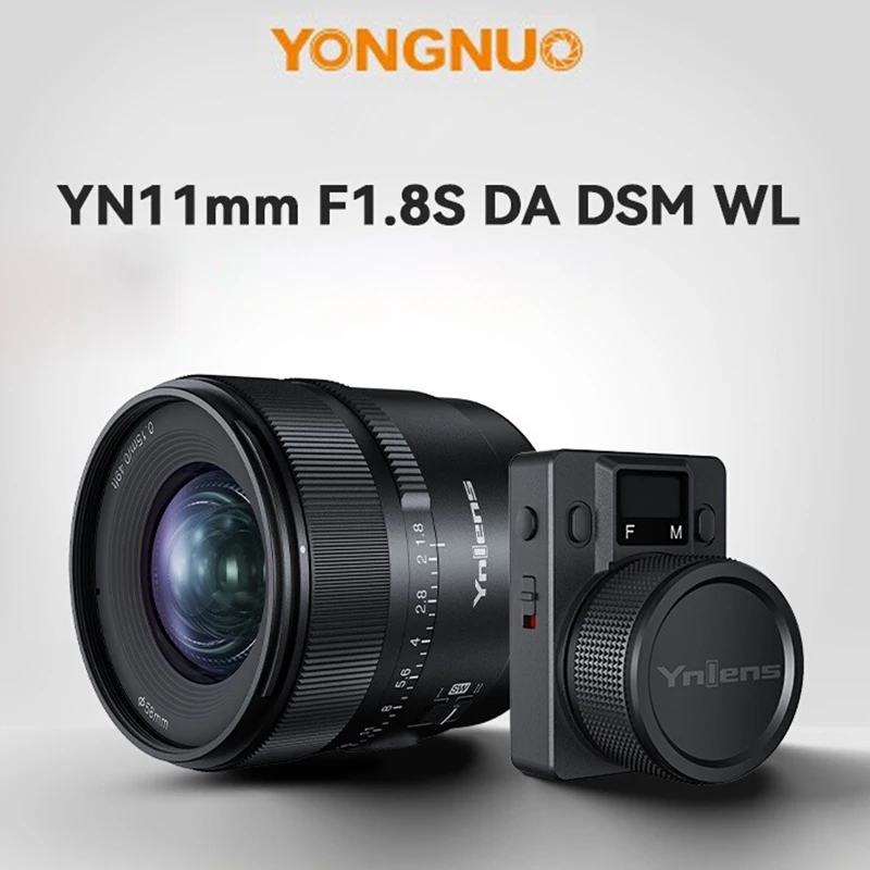 YONGNUO AF APS-C Frame YN11mm F1.8S DA DSM Ultra Wide Angle Lens With Remote Control for Sony E-Mount A6300 A6400 A6500 NEX7