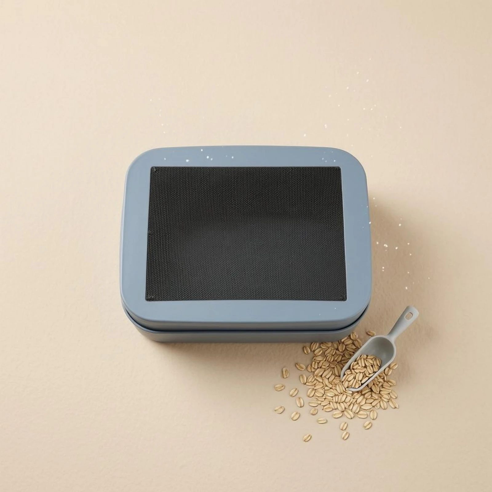 Mesh Lid Box Plastic Double-Layer Breeding Box Housing Rounded Corners Animal Supply
