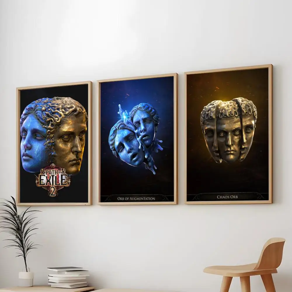 Game P-Path of Exile 2 dark  Painting Calligraphy Modern Canvas Wall Art Print Stylish Bedroom Cafe Home Decor Gift Poster